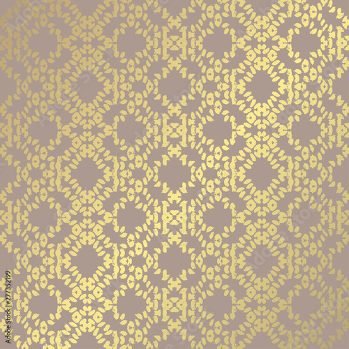 golden floral pattern