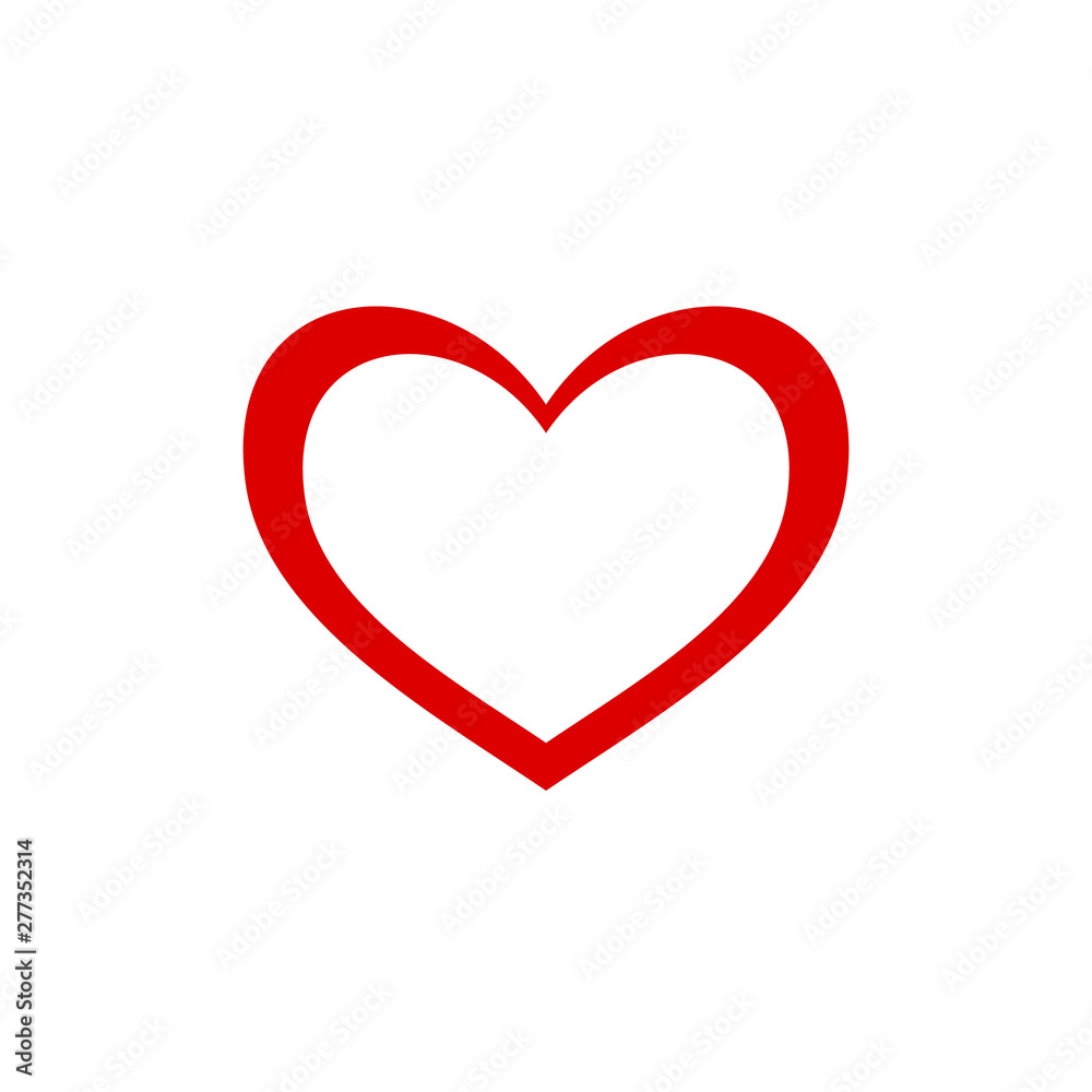 heart icon, romance icon illustration