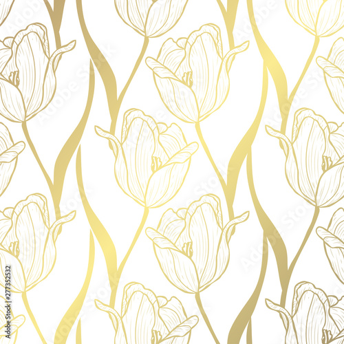 golden seamless pattern