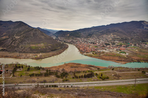 Georgia Snow Mountain Flowing Two Rivers View