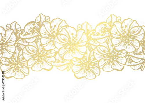 golden seamless pattern