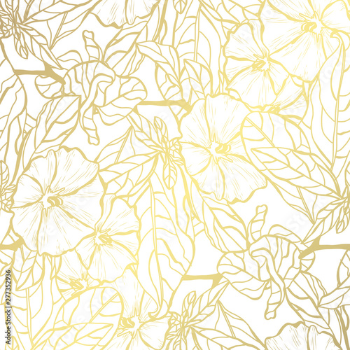 golden seamless pattern