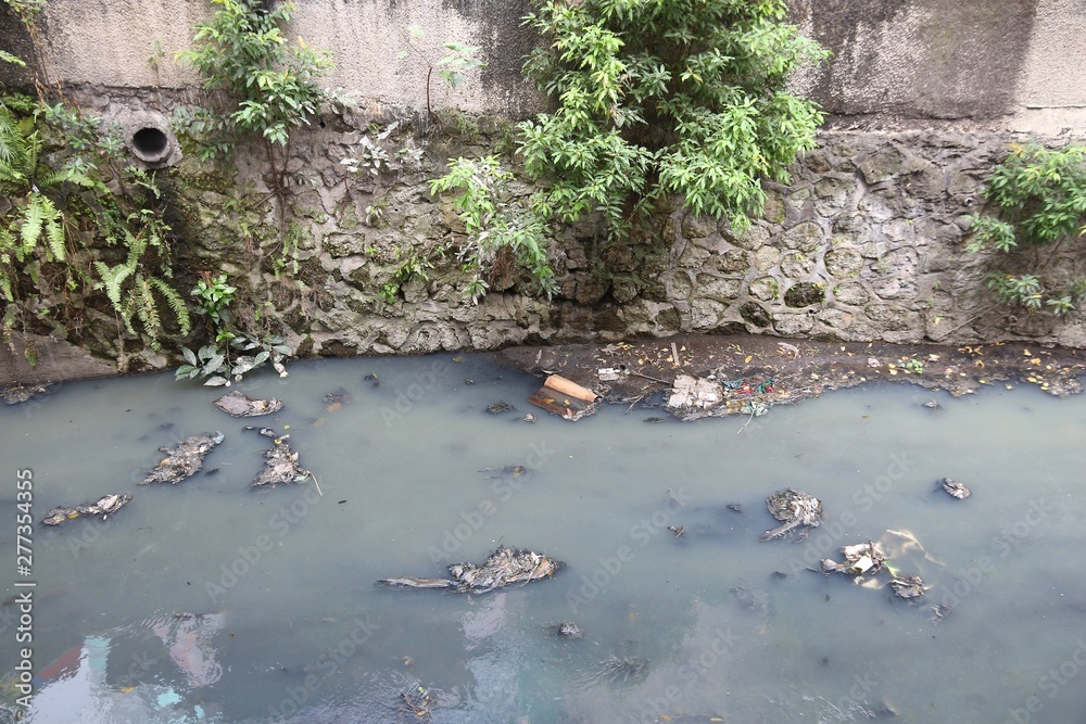 Polluted Rivers In Philippines Philippines pollution. Polluted river. Water pollution. Stock Photo ...