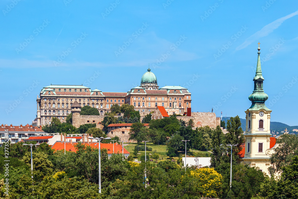 View of Buda Castle, the historic Royal Palace in Budapest, Hungary