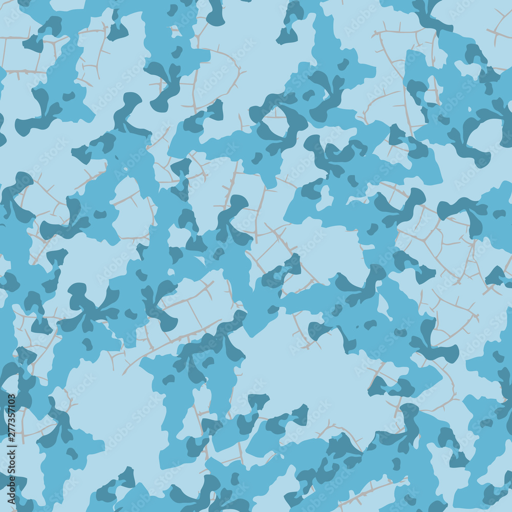 Winter camouflage of various shades of grey and blue colors Winter camouflage of various shades of grey and blue colors