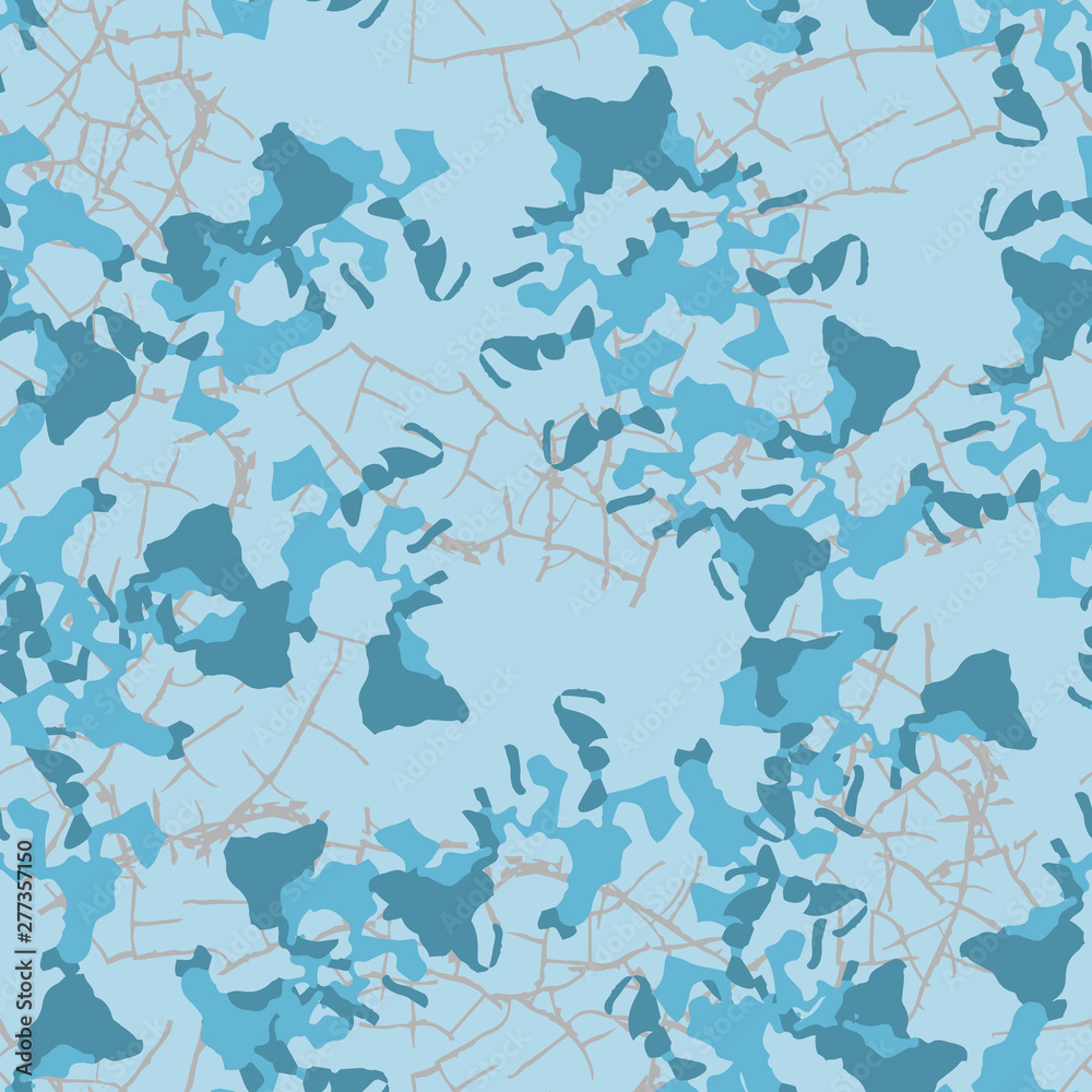 Winter camouflage of various shades of grey and blue colors Winter camouflage of various shades of grey and blue colors