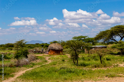 African traditional hut, Kenya.