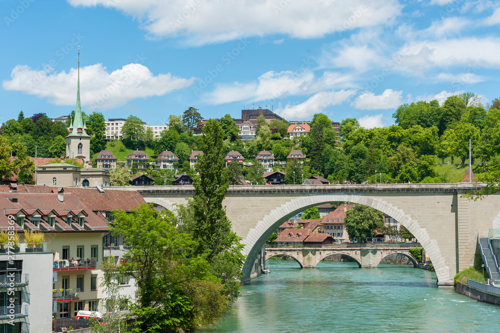 Bridge over River Aare in Bern, Switzerland.