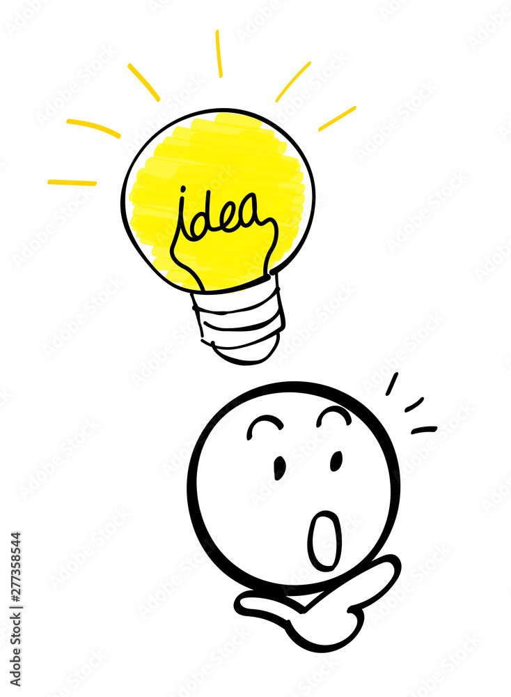 idea light bulb and human face idea light bulb and human face