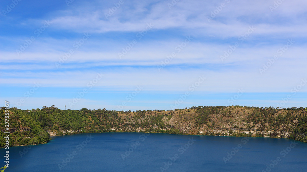 Blue Lake in Mount Gambier the second most populated city in South Australia