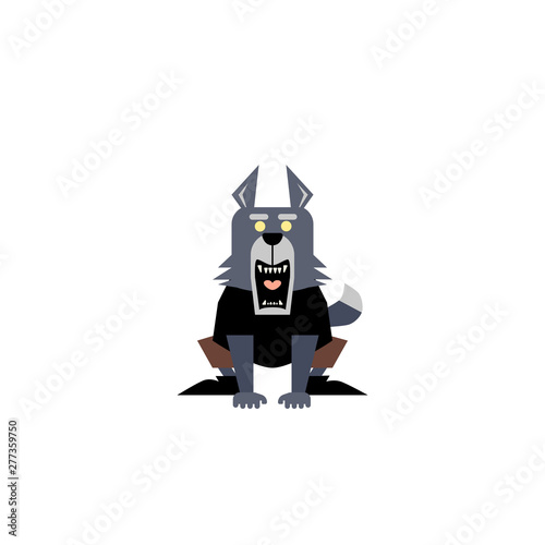 かわいい狼男のイラスト01 Stock Vector Adobe Stock