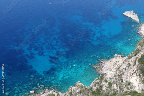 Panoramic view of Corfu coastline Greece © sal73it
