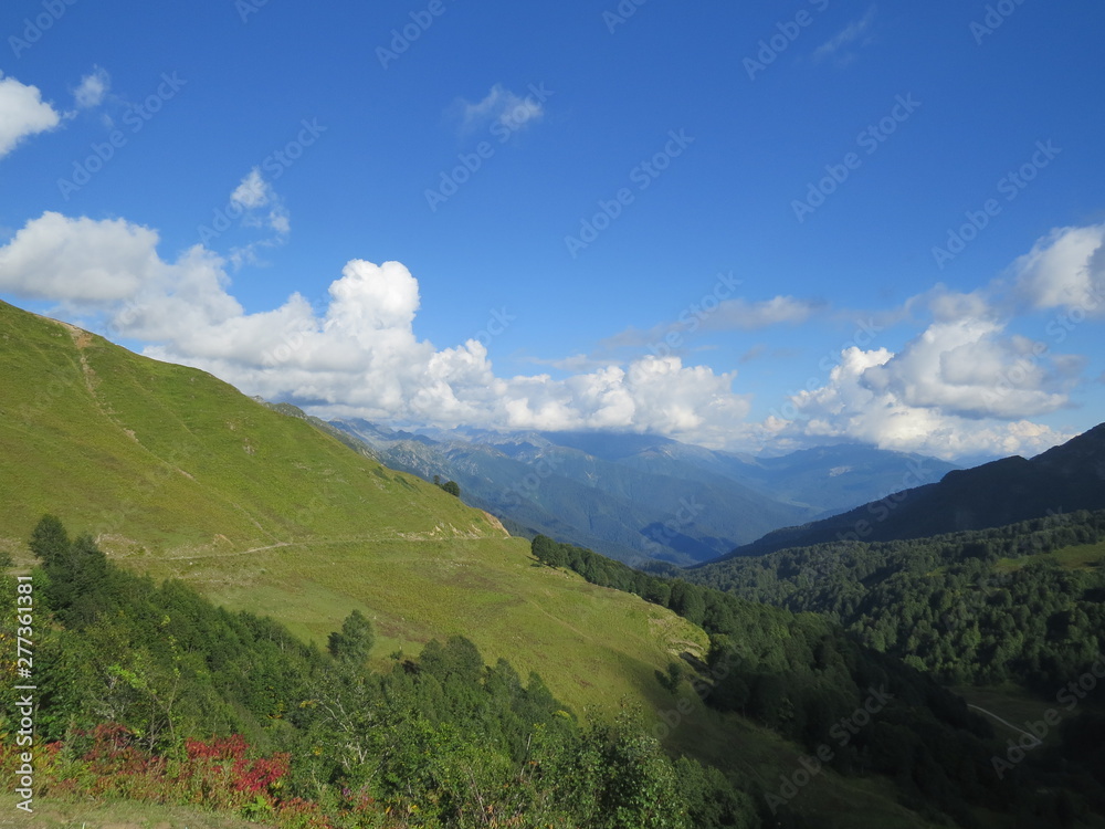 Fototapeta premium walking in the mountains