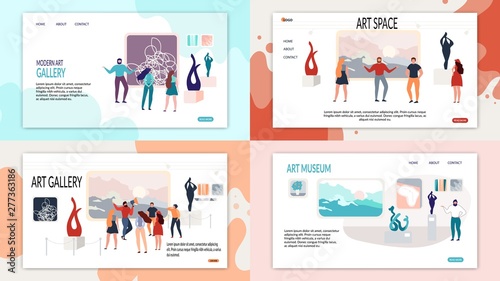 Modern Art Space, Gallery, Museum Landing Page
