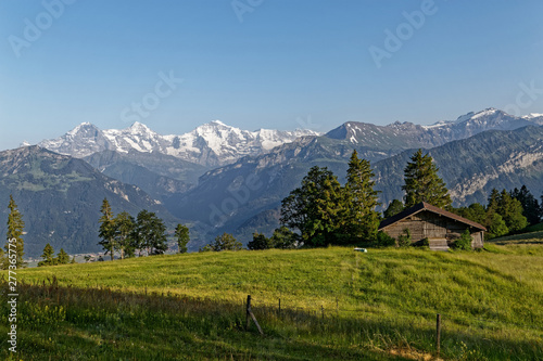 Eiger,Mönch et Jungfrau dans les Alpes Suisses photo