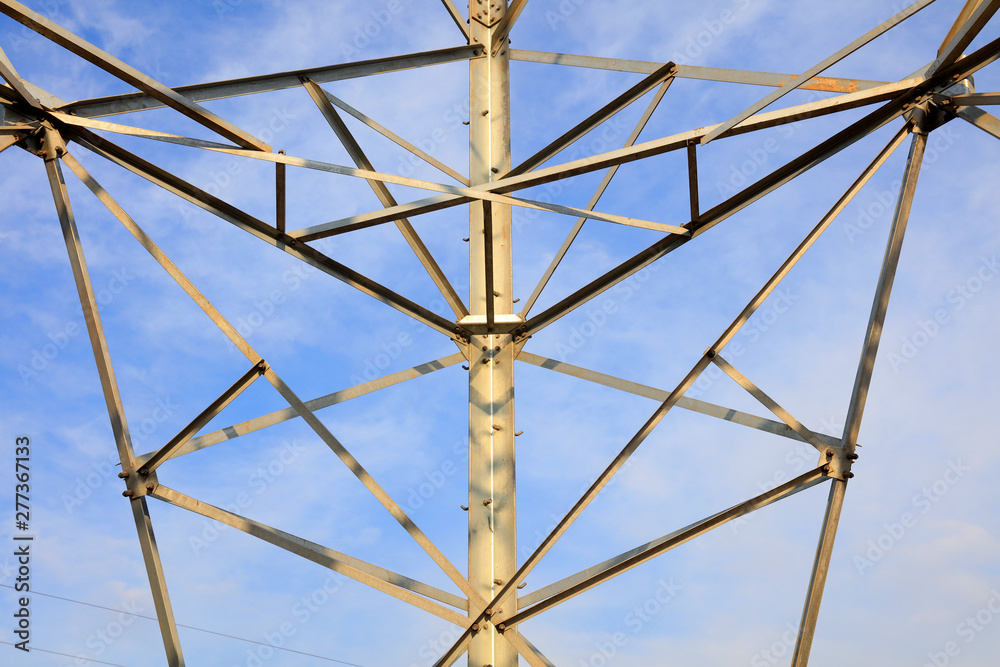 Obraz premium electric tower under the blue sky
