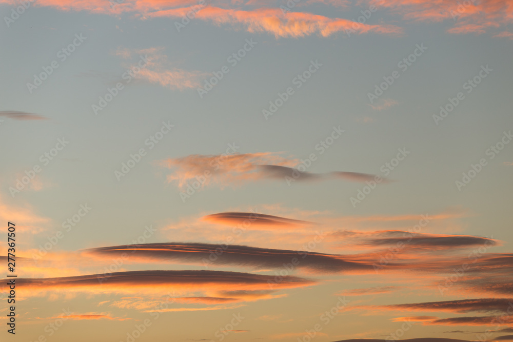 Fototapeta premium clouds sunset like stripes colors for background