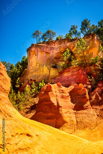 Red Cliffs in Roussillon (Les Ocres), Provence, France