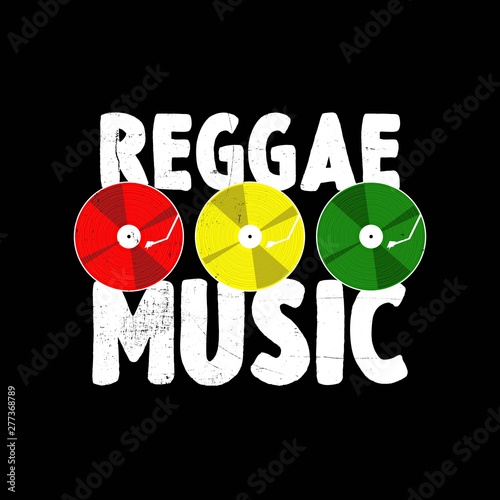 reggae music turntable vinyl records rasta sound system jamaica music poster