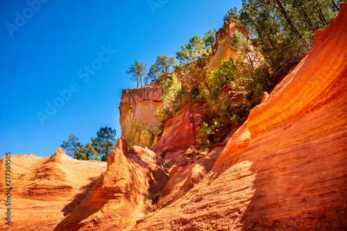 Red Cliffs in Roussillon (Les Ocres), Provence, France photo