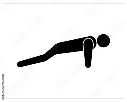 Simple push up icon