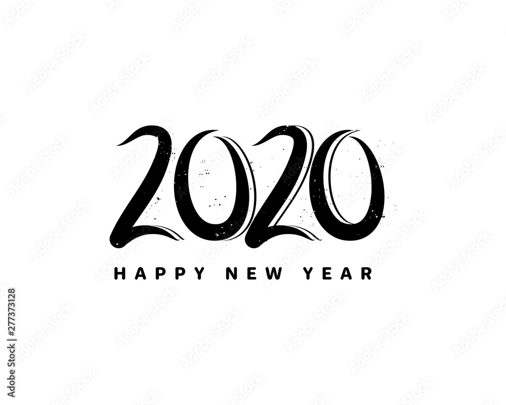 2020 Logo Graphics for New year celebration banners, poster, ads, wishes in vector isolated background