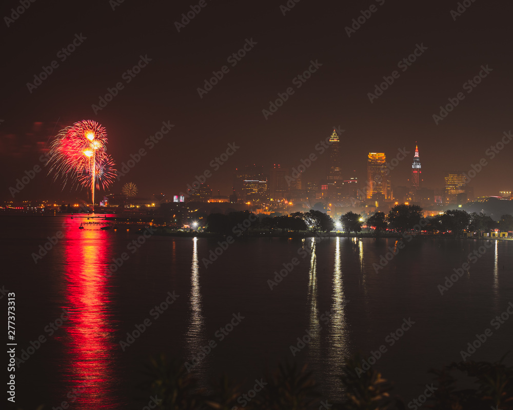 Fireworks at Edgewater Park in Cleveland Ohio