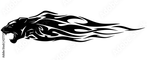 Black Panther Head Flame