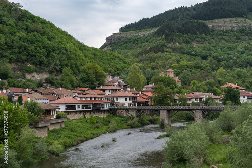 Vladishki Bridge or Bishop`s Bridge, medieval bridge through the River Yantra. Veliko Tarnovo, Bulgaria