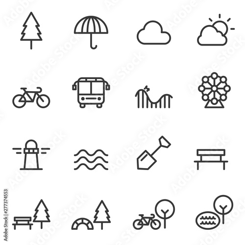 park icon . outdoor vector illustration