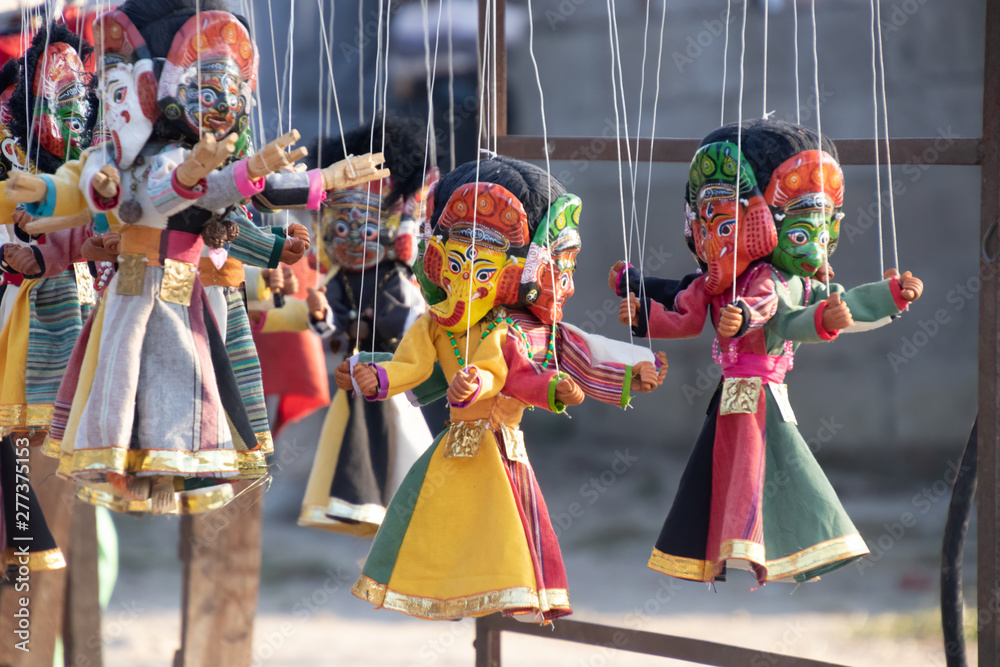 doll of Hindu god at Pashupatinath Temple a famous and