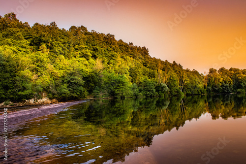 autumn landscape with river