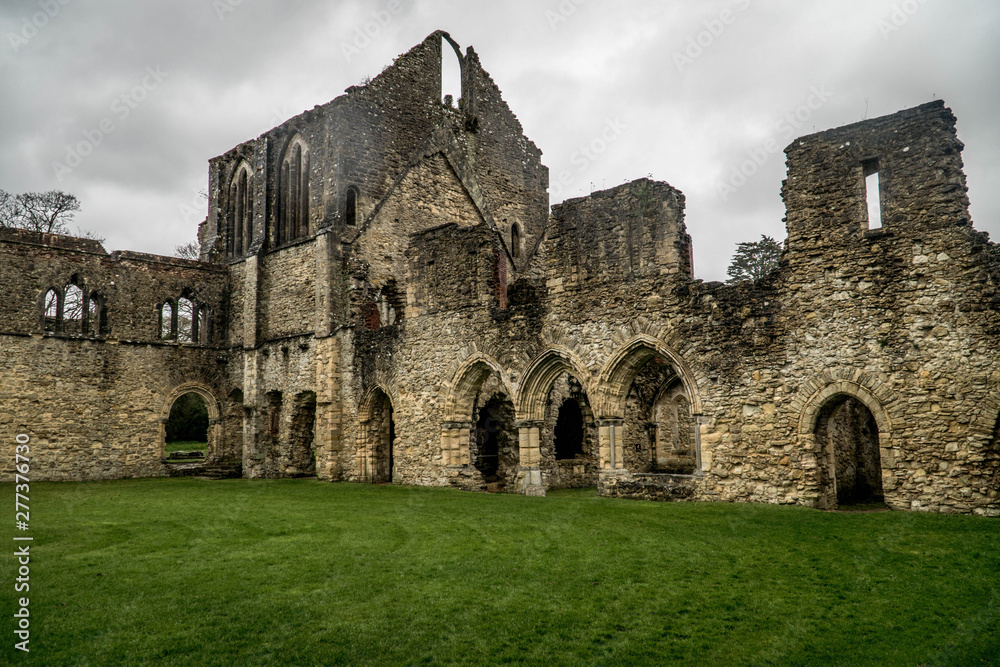 Old Ruins Of Nestley Abbey In South England