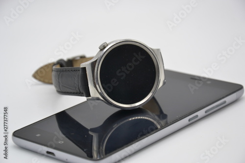 smartwatch phone on white background  photo