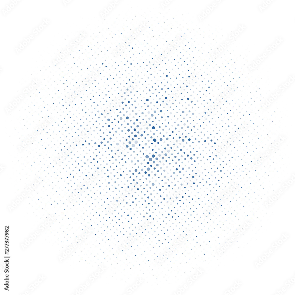 Blue dots on white background   