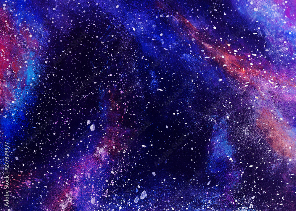 Obraz premium Cosmic abstract oil paint texture on canvas, background