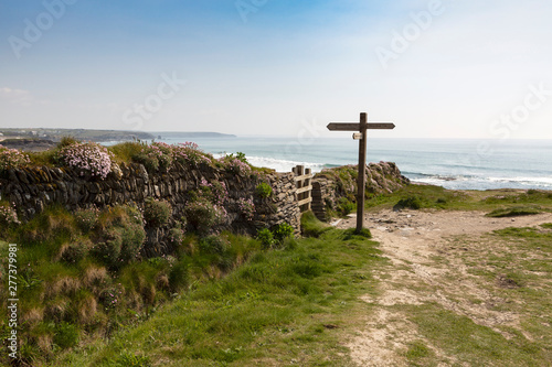 South west coast path, Trevose head, Cornwall, UK