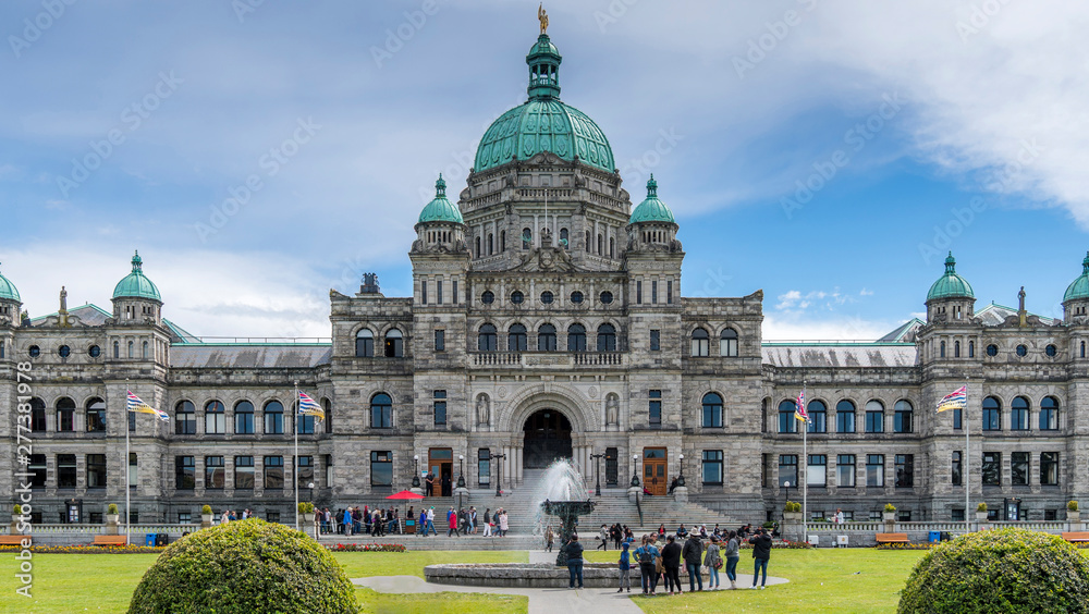 Victoria, Vancouver Island, British Columbia, Canada. Historic parliament building.