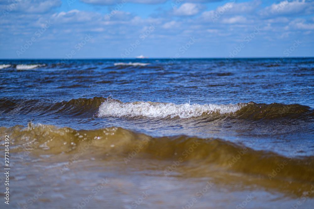 sea beach with blu sky and waves sea beach with blu sky and waves