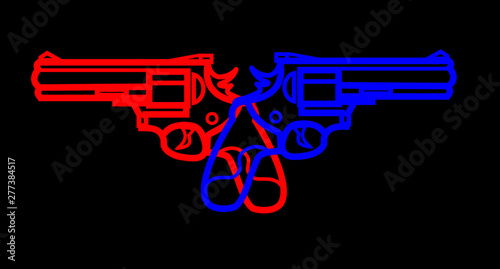 illustration of guns and guns