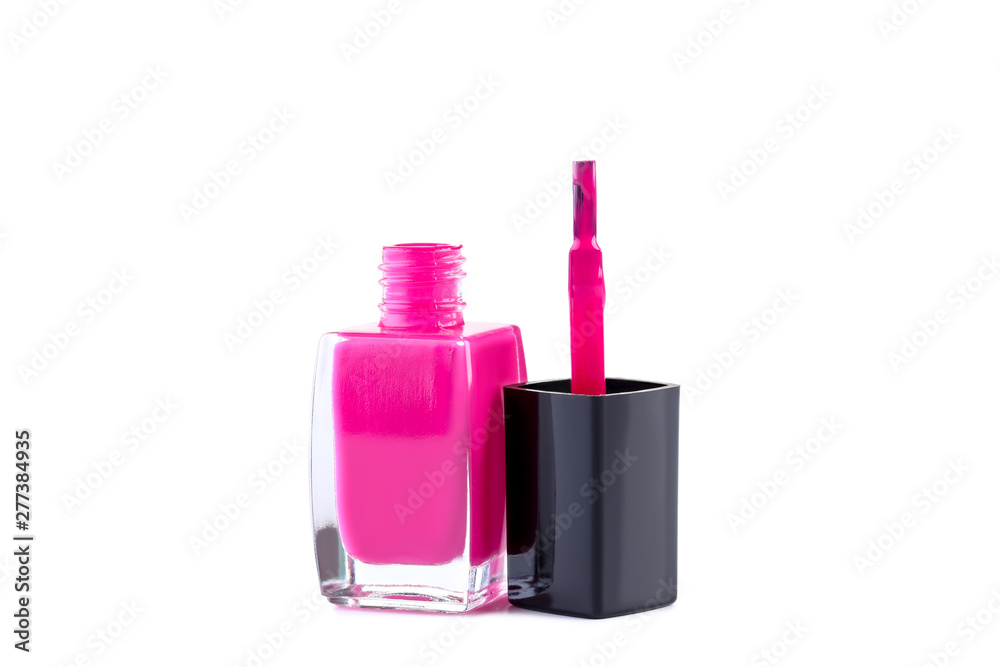 Nail polish bottle isolated on white background Nail polish bottle isolated on white background