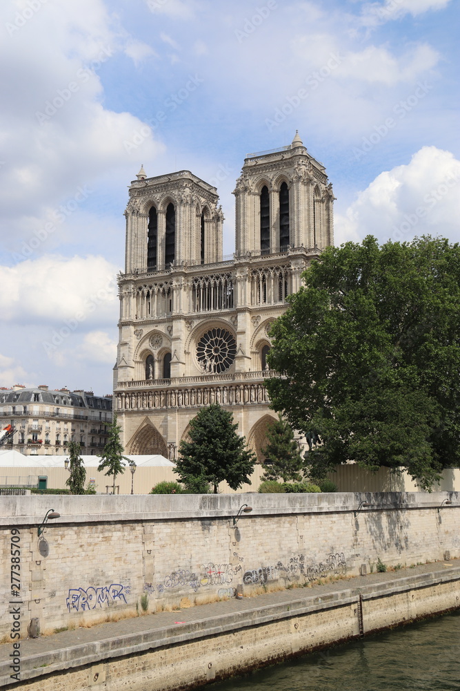 Cathédrale Notre Dame de Paris après l’incendie