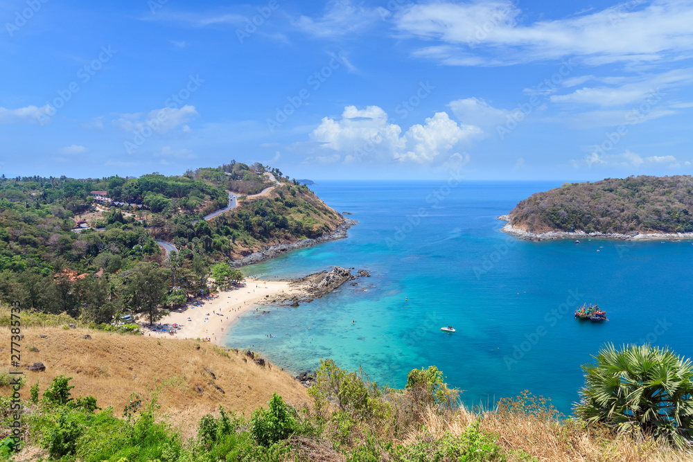 Clear blue Andaman sea from Windmill View Point near Laem Promthep Cape, Phuket, Thailand Clear blue Andaman sea from Windmill View Point near Laem Promthep Cape, Phuket, Thailand