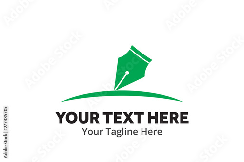 write logo , writer logo ,write icon writer icon flat style design with color for identity , business and button