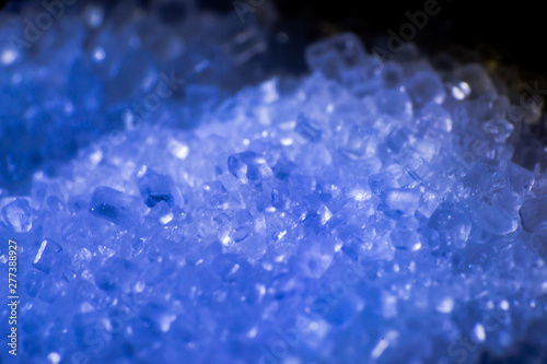 macro photo of sugar crystals, abstract