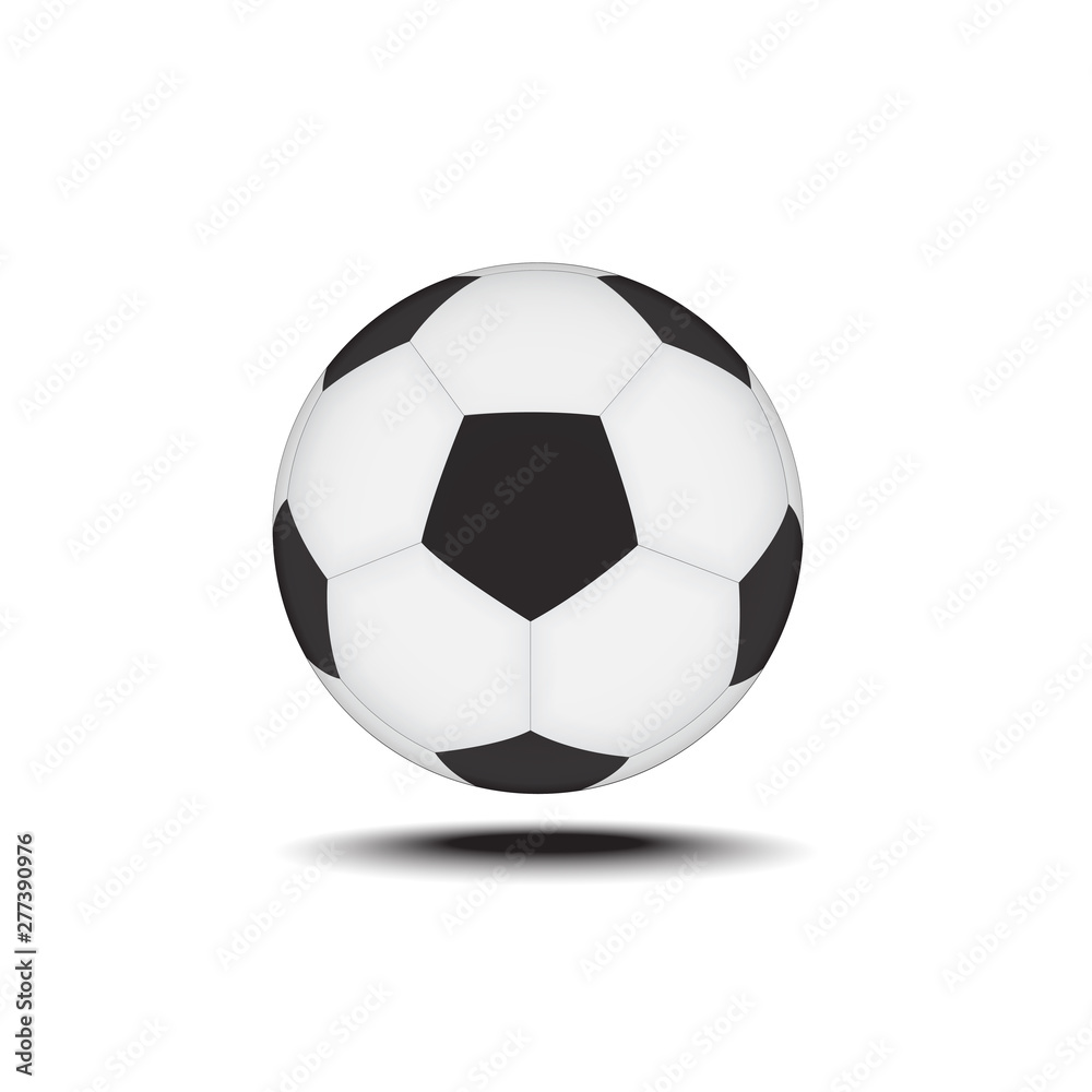 soccer ball isolated on white background, vector soccer ball isolated on white background, vector