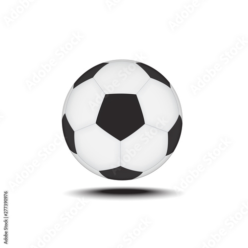 soccer ball isolated on white background, vector