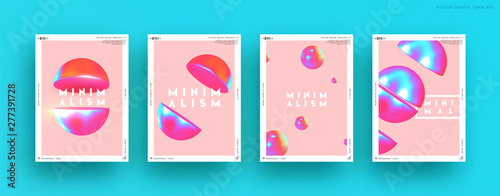 Abstract geometric background with ball and spheres. Minimal trendy poster and banner. Realistic metallic round and semicircular shapes of objects. 3d design elements. Backdrop geometry.