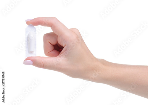 Suppositories in hand health medicine on a white background. Isolation