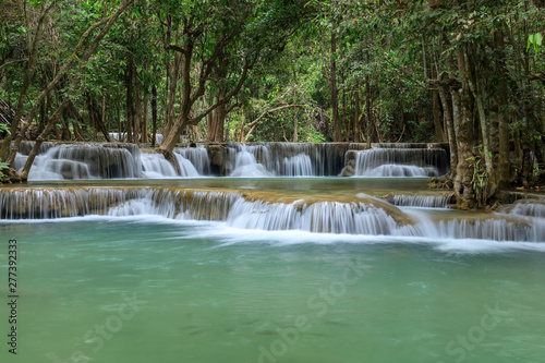 Huai Mae Khamin Waterfall tier 2  Khuean Srinagarindra National Park  Kanchanaburi  Thailand
